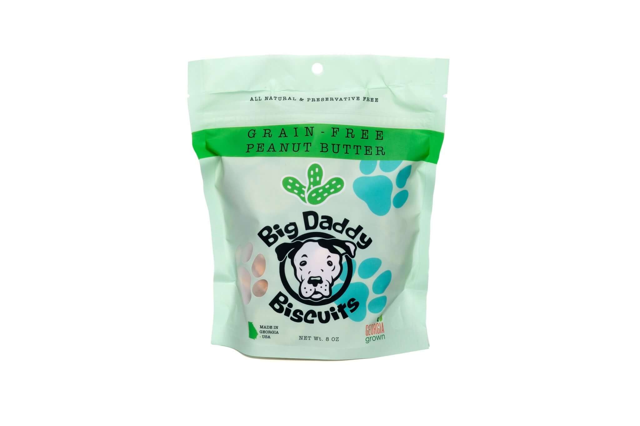 Big Daddy’s All-Natural Grain Free Peanut Butter Dog Biscuits | Chickpea, Banana & Cinnamon Treats for Sensitive Pups