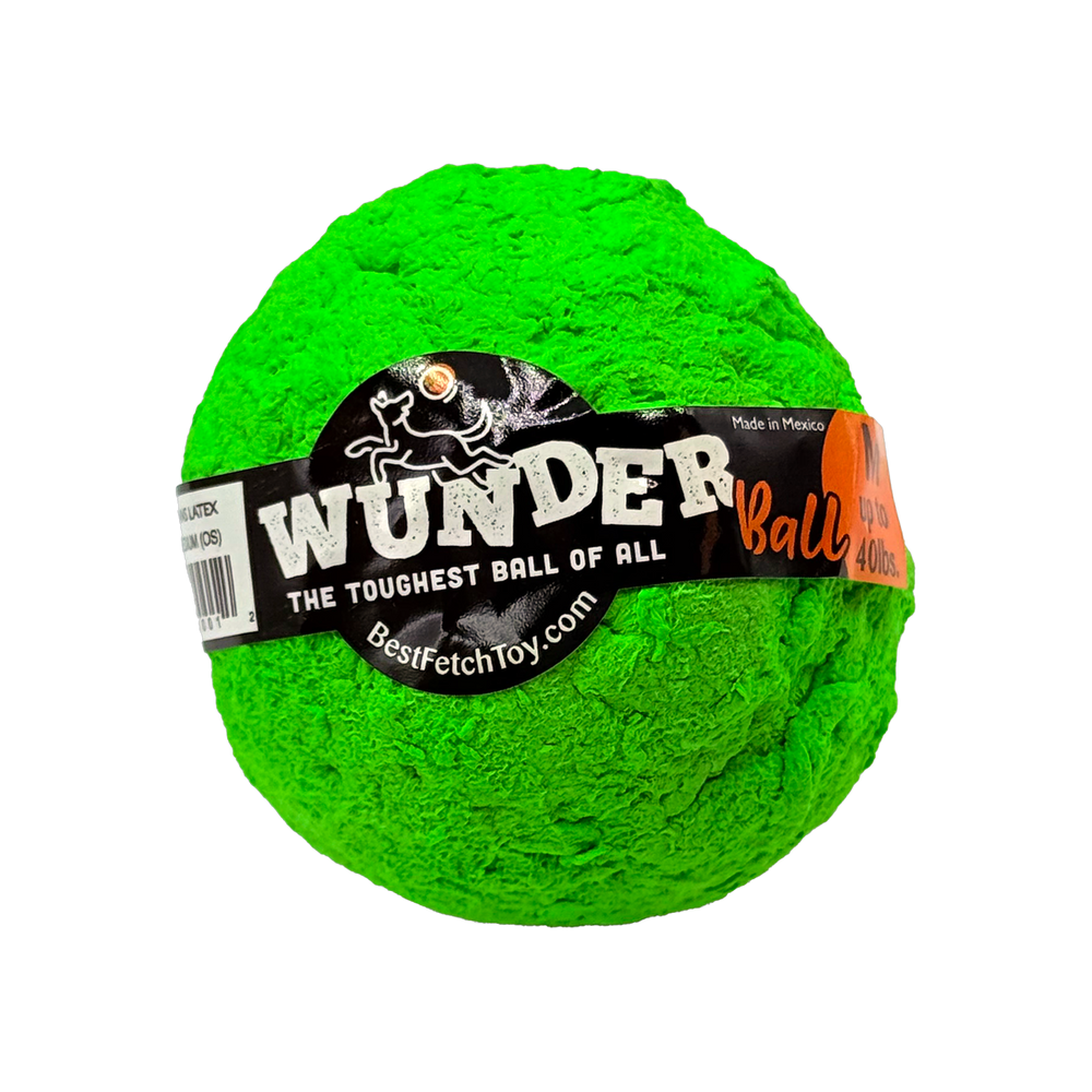 WUNDERball Natural Rubber Dog Ball – Durable Fetch Toy for Aggressive Chewers & Water Play