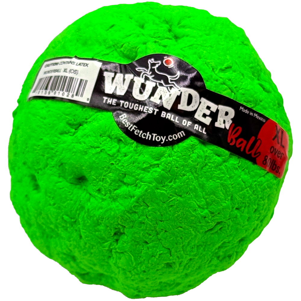 WUNDERball Natural Rubber Dog Ball – Durable Fetch Toy for Aggressive Chewers & Water Play