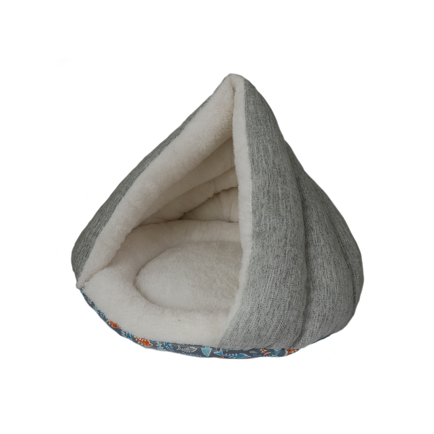 Kitty Kasa™ Hut Bed – Cozy, Hooded Hideaway for Cats