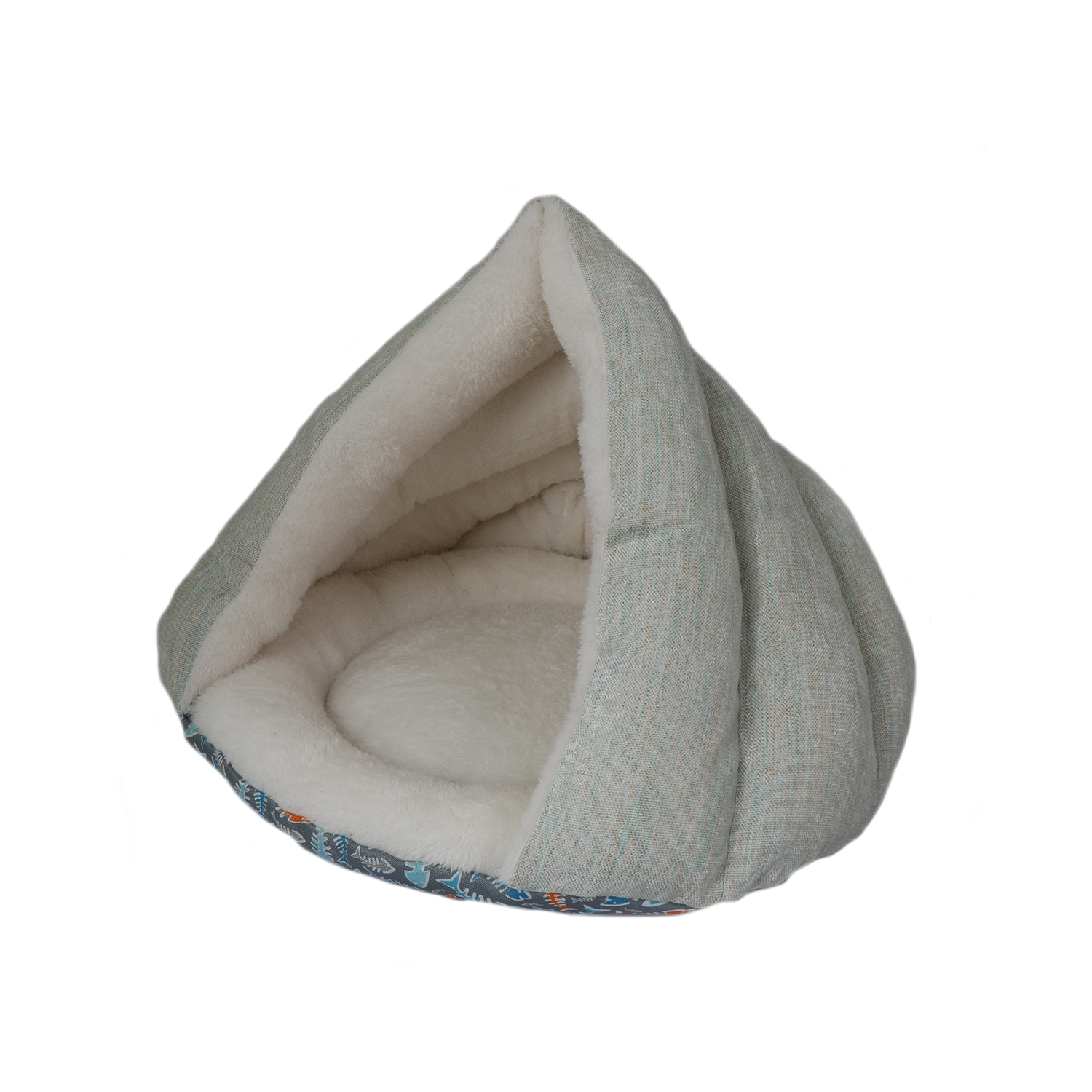 Kitty Kasa™ Hut Bed – Cozy, Hooded Hideaway for Cats