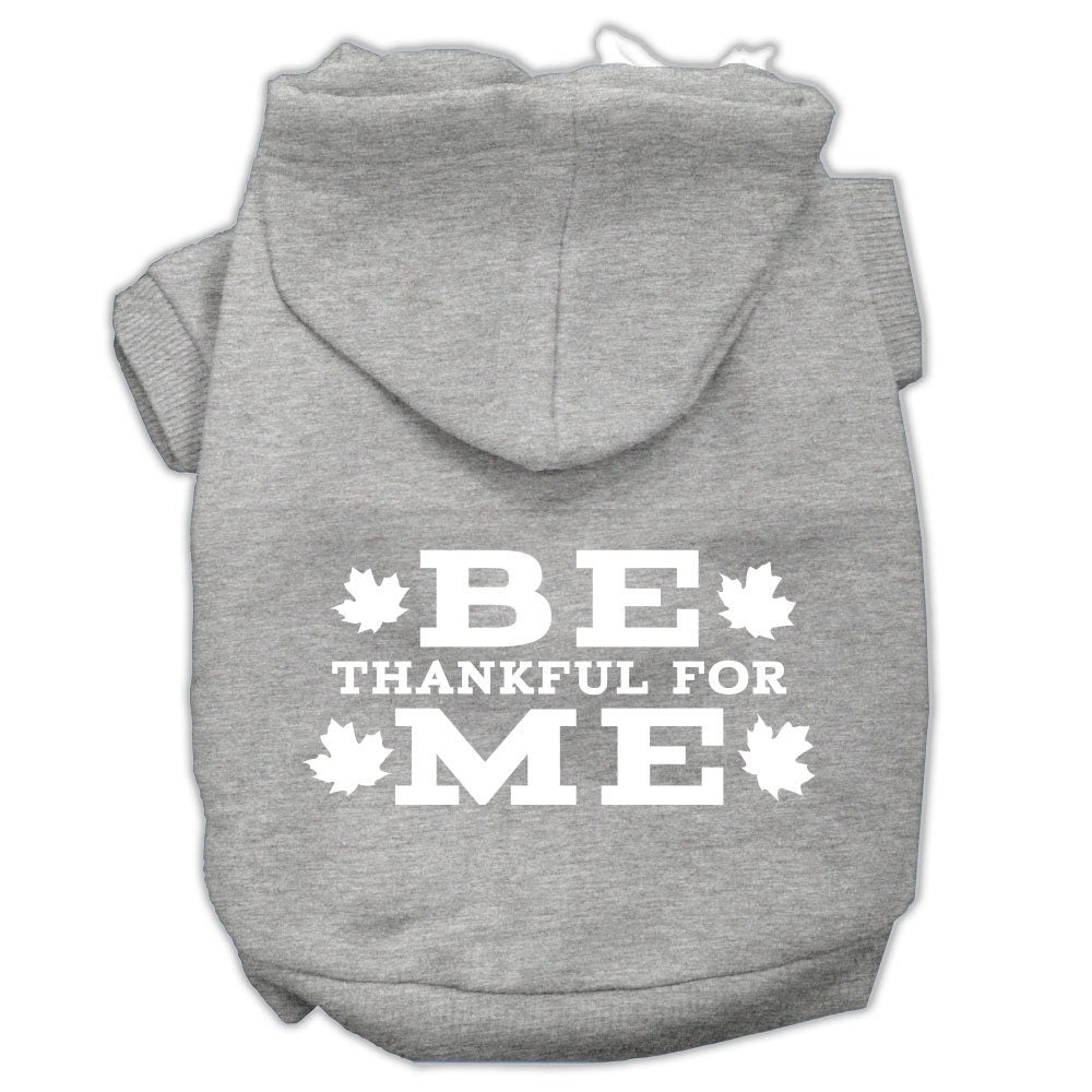 “Be Thankful for Me” Thanksgiving Dog & Cat Hoodie – Screen-Printed Pet Apparel
