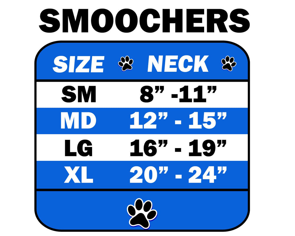 Patriotic Smoochers Pet Necklace – Festive Red, White & Blue Accessory for Dogs & Cats