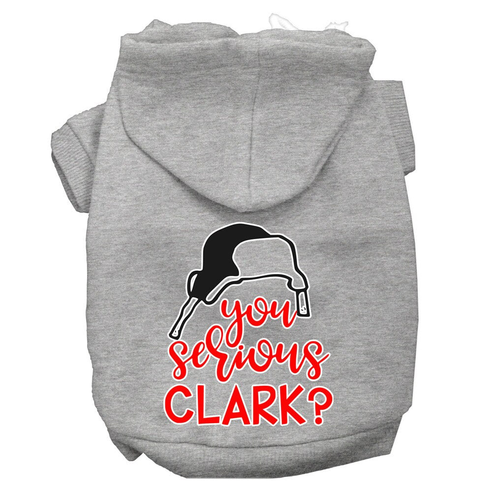 You Serious Clark?” Christmas Dog & Cat Hoodie – Screen-Printed Holiday Pet Sweatshirt