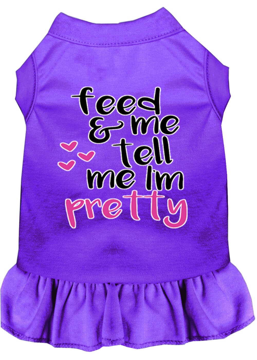 "Feed Me & Tell Me I'm Pretty" Dog & Cat Dress – Soft, Comfy Pet Outfit for Small to Large Breeds