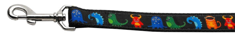 Black Monsters Nylon Pet Collar or Leash – Fun & Durable for Dogs or Cats
