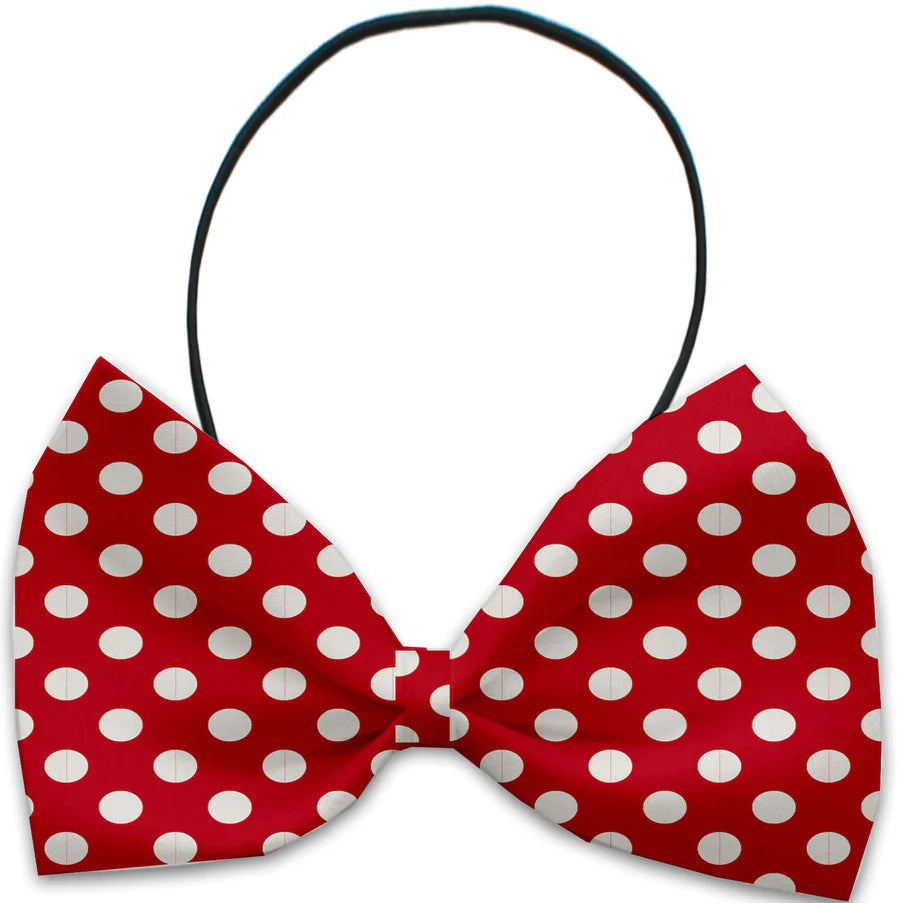 Swiss Dot Bow Ties for Pets: Stylish Dog & Cat Accessories