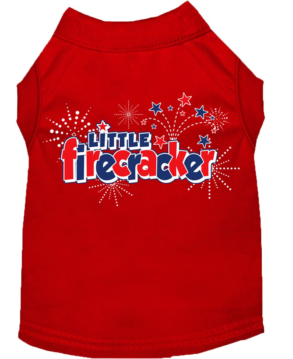 "Little Firecracker" Dog & Cat Shirt – Patriotic Pet Apparel