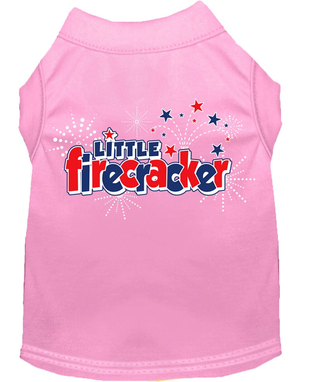 "Little Firecracker" Dog & Cat Shirt – Patriotic Pet Apparel