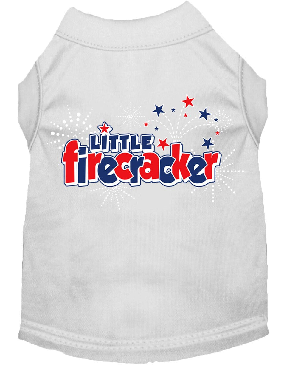"Little Firecracker" Dog & Cat Shirt – Patriotic Pet Apparel