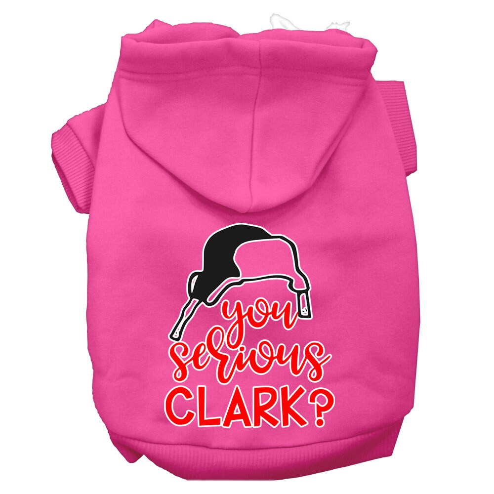 You Serious Clark?” Christmas Dog & Cat Hoodie – Screen-Printed Holiday Pet Sweatshirt