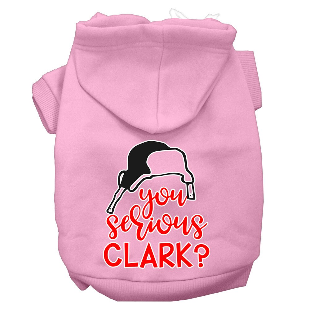 You Serious Clark?” Christmas Dog & Cat Hoodie – Screen-Printed Holiday Pet Sweatshirt