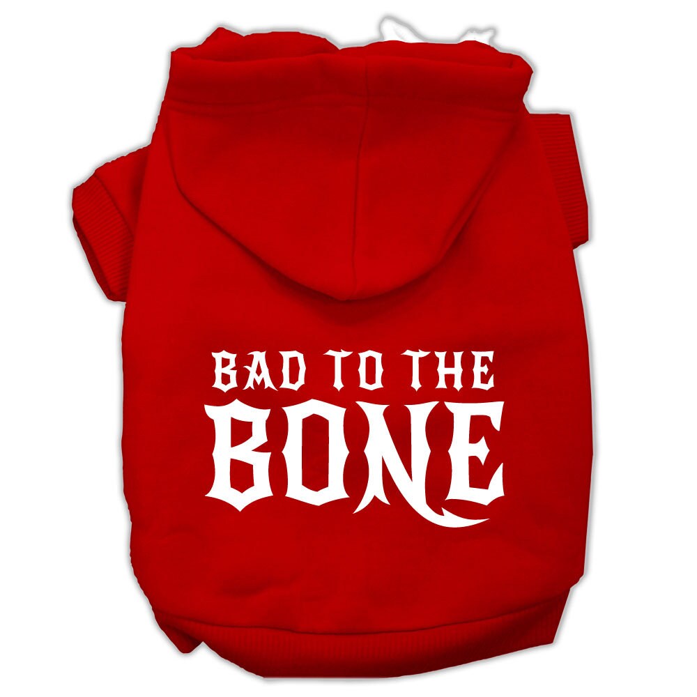 Bad to the Bone Dog & Cat Hoodie – Funny Pet Sweatshirt