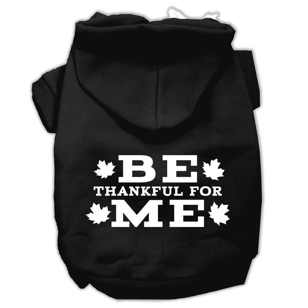 “Be Thankful for Me” Thanksgiving Dog & Cat Hoodie – Screen-Printed Pet Apparel