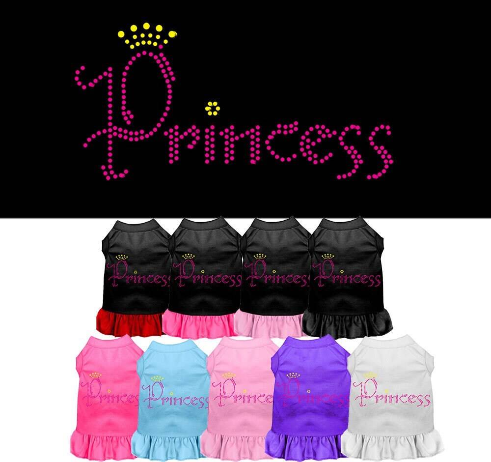 Princess Rhinestone Pet Dress for Dogs & Cats – Cute Sparkly Outfit for Small & Large Pets