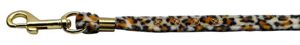 Adjustable Dog, Puppy & Pet Leash – “Animal Print” Design | Available in Plain or Jeweled Style
