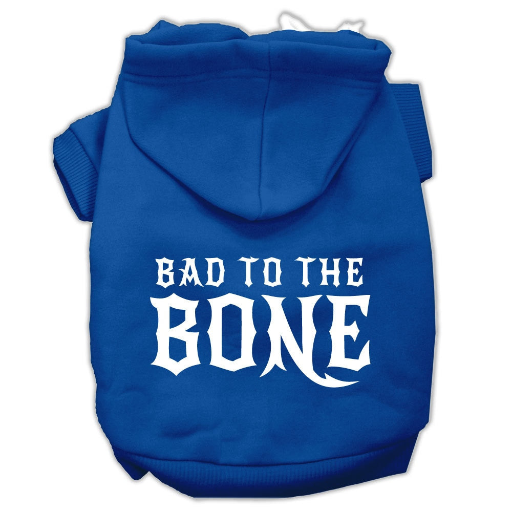 Bad to the Bone Dog & Cat Hoodie – Funny Pet Sweatshirt