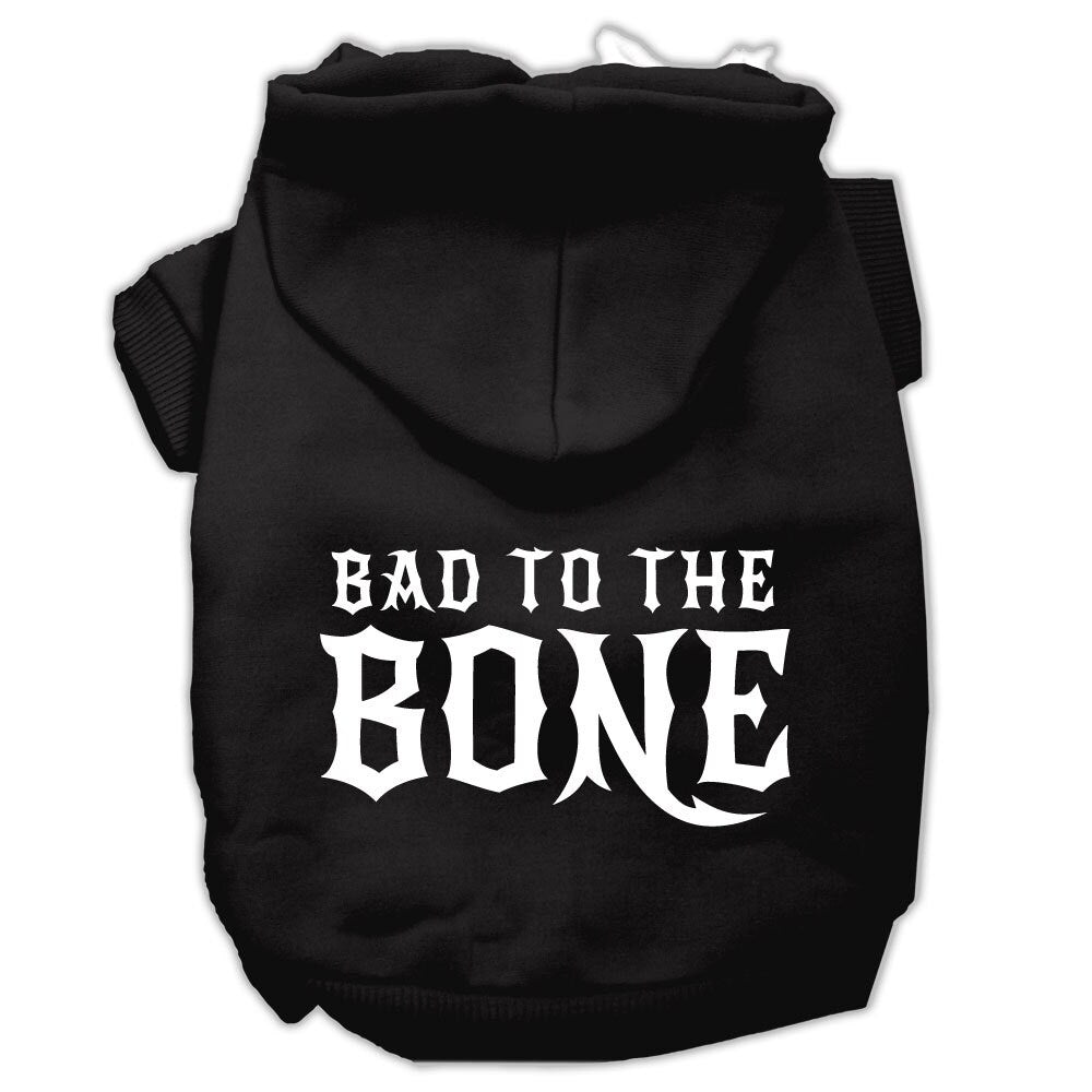 Bad to the Bone Dog & Cat Hoodie – Funny Pet Sweatshirt