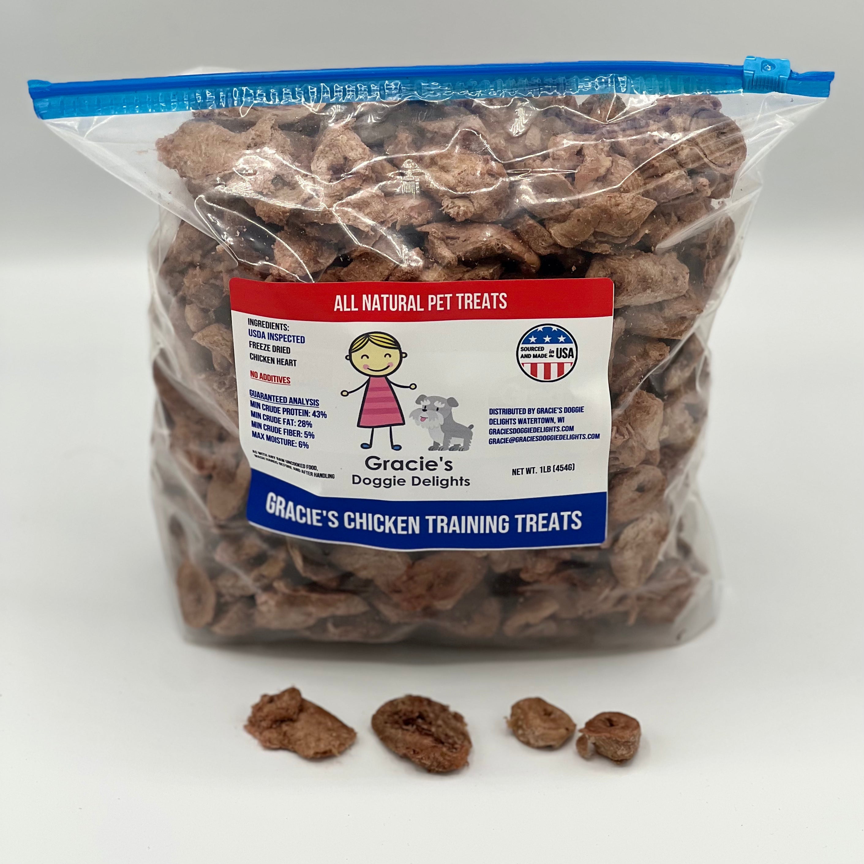 Gracie's Freeze-Dried Training Treats for Dogs & Cats – Small, High-Protein Raw Rewards