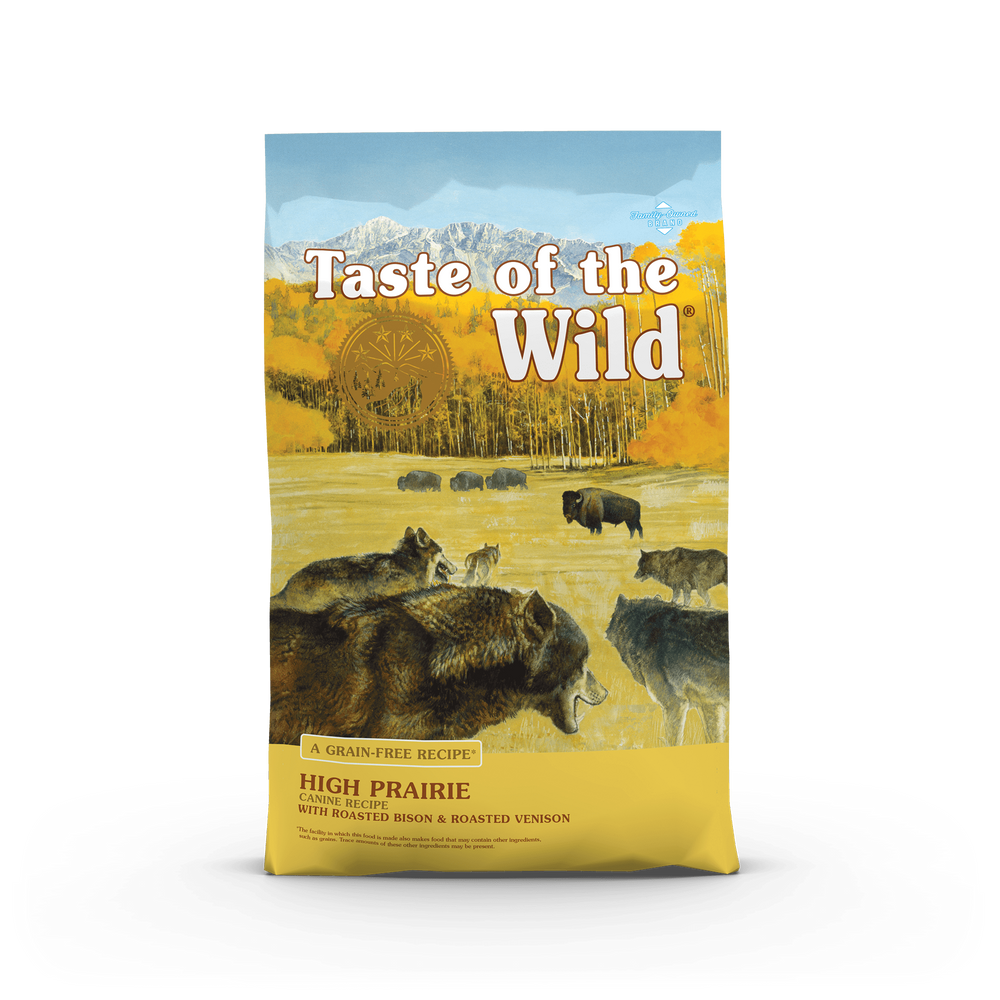 Taste of the Wild High Prairie Dog Food – Roasted Bison & Venison, Grain-Free for Adult Dogs