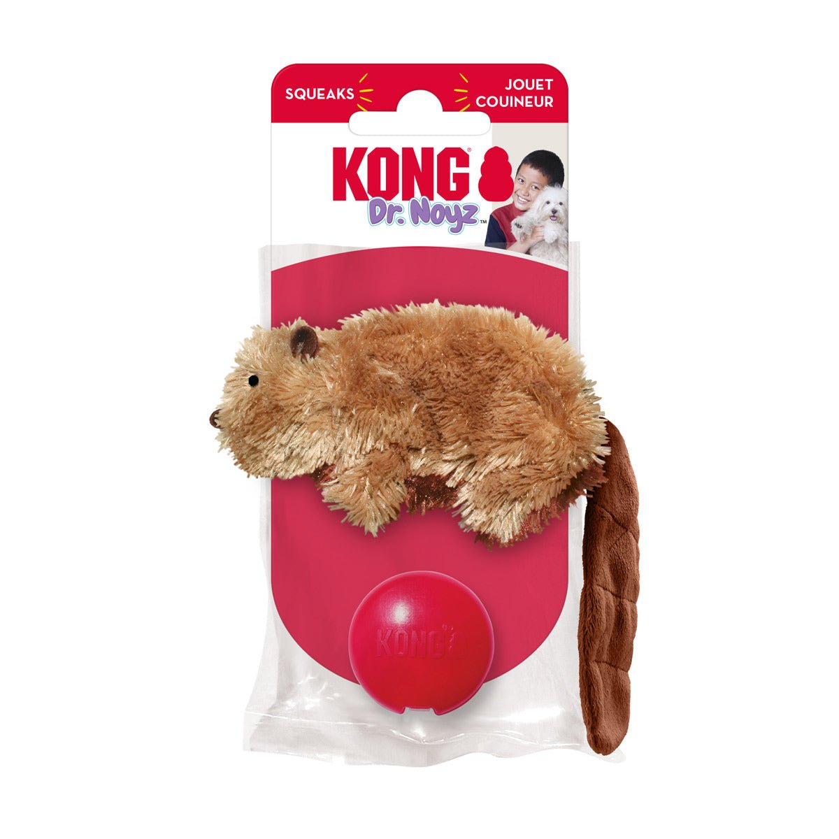 KONG Dr. Noyz X-Small Plush Dog Toys — Big Fun for Tiny Pups