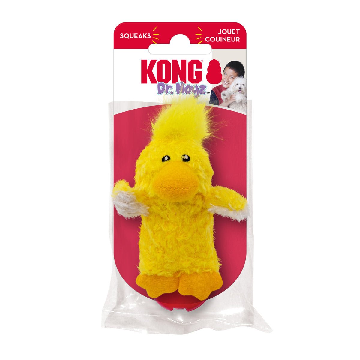 KONG Dr. Noyz X-Small Plush Dog Toys — Big Fun for Tiny Pups