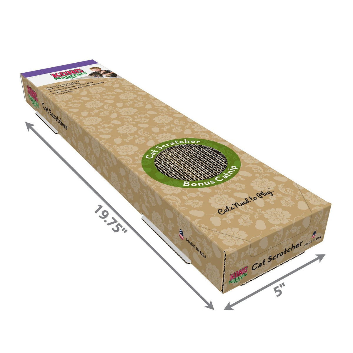 KONG Naturals Cat Scratcher with Catnip