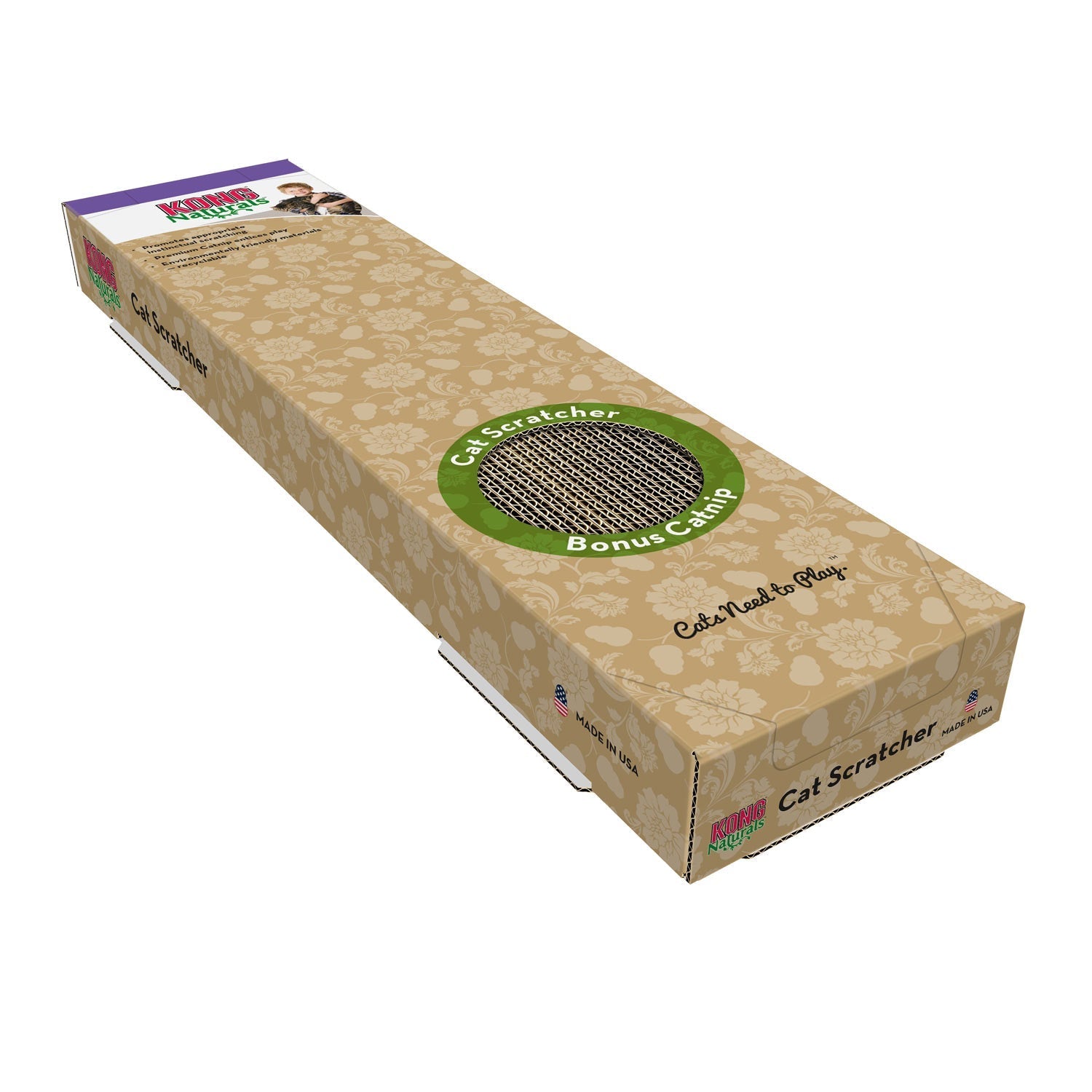 KONG Naturals Cat Scratcher with Catnip