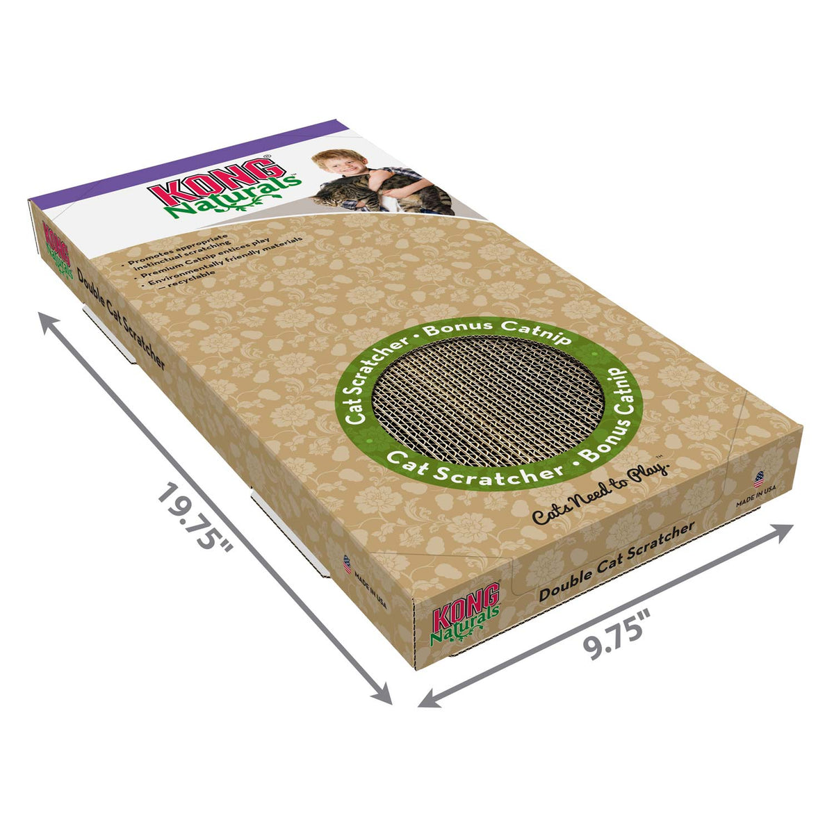 KONG Naturals Cat Scratcher with Catnip