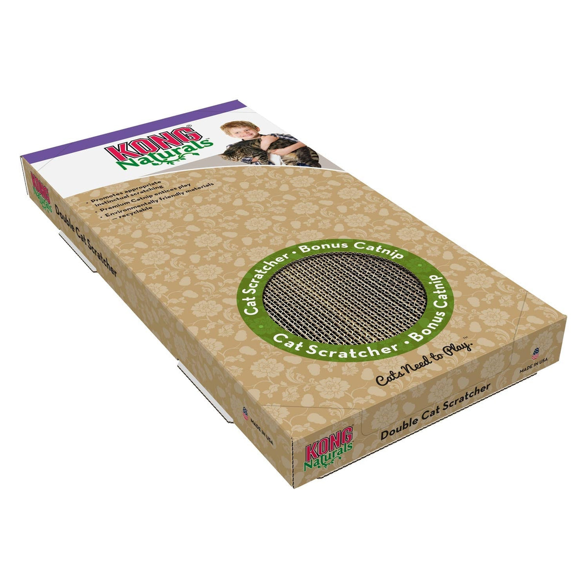 KONG Naturals Cat Scratcher with Catnip