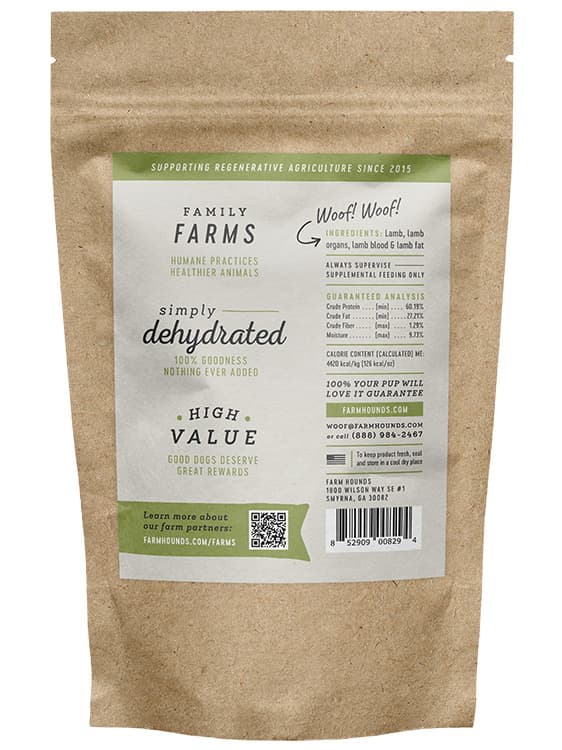 Farm Hounds Lamb Strips – Single-Ingredient, Pasture-Raised Dog Treats