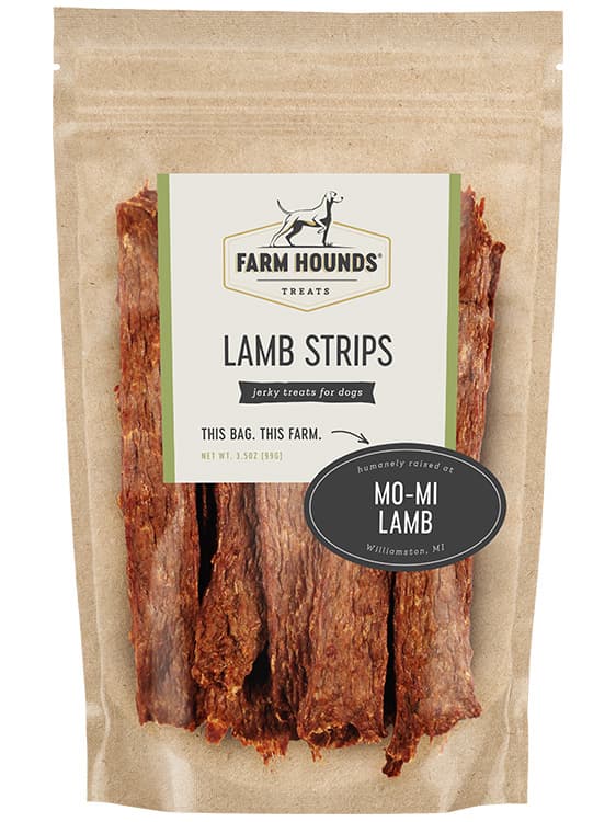 Farm Hounds Lamb Strips – Single-Ingredient, Pasture-Raised Dog Treats
