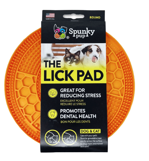 SPUNKY Pump Round Lick Pad for Dogs & Cats