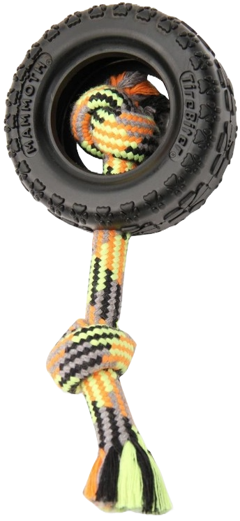 Durable Rope and Tire Dog Toy - Mammoth Pet Tire Biter II for Tough Play