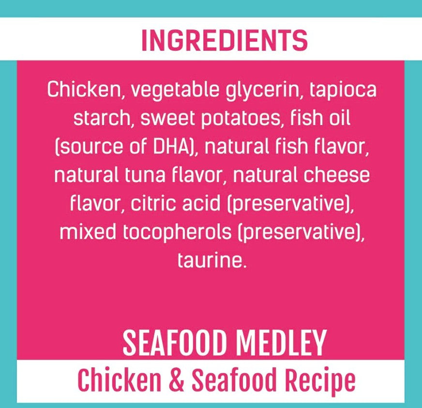 Get Naked Kitten Health Biteables – Seafood Medley Flavor 3oz | Soft Treats for Growing Cats