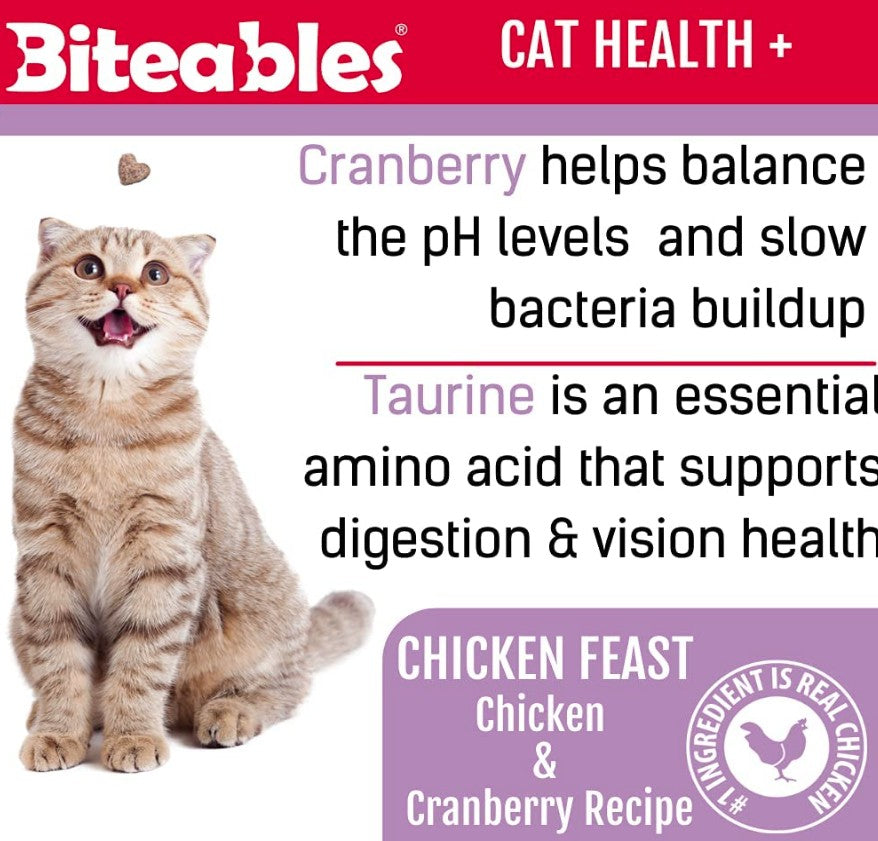 Get Naked Soft Health Biteables Cat Treats – Chicken Feast Flavor 3oz | Natural Wellness Chews