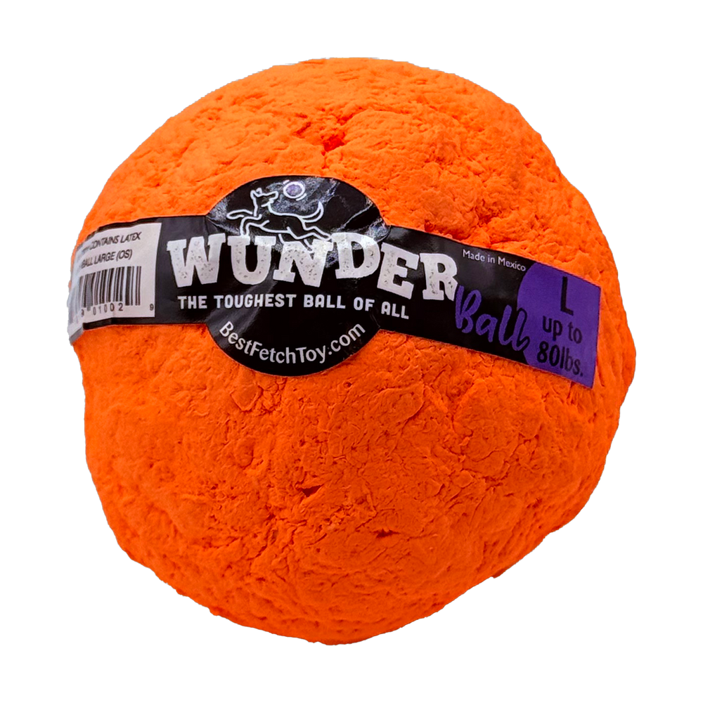 WUNDERball Natural Rubber Dog Ball – Durable Fetch Toy for Aggressive Chewers & Water Play
