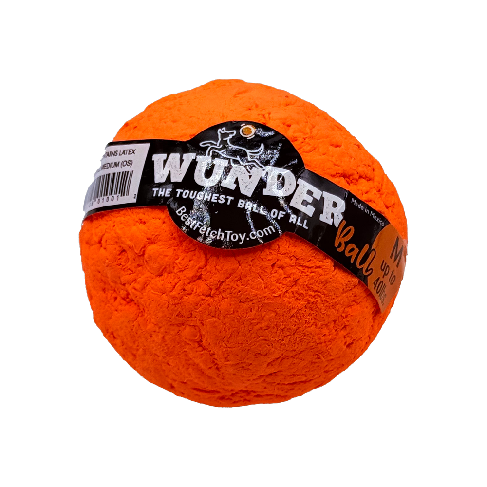 WUNDERball Natural Rubber Dog Ball – Durable Fetch Toy for Aggressive Chewers & Water Play