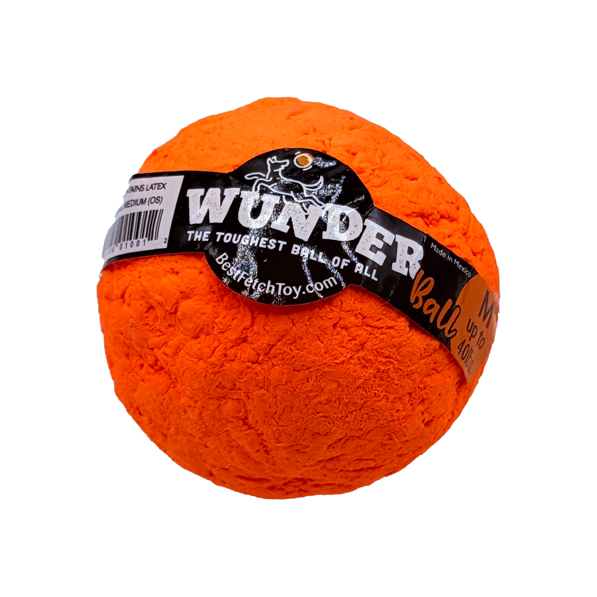 WUNDERball Natural Rubber Dog Ball – Durable Fetch Toy for Aggressive Chewers & Water Play