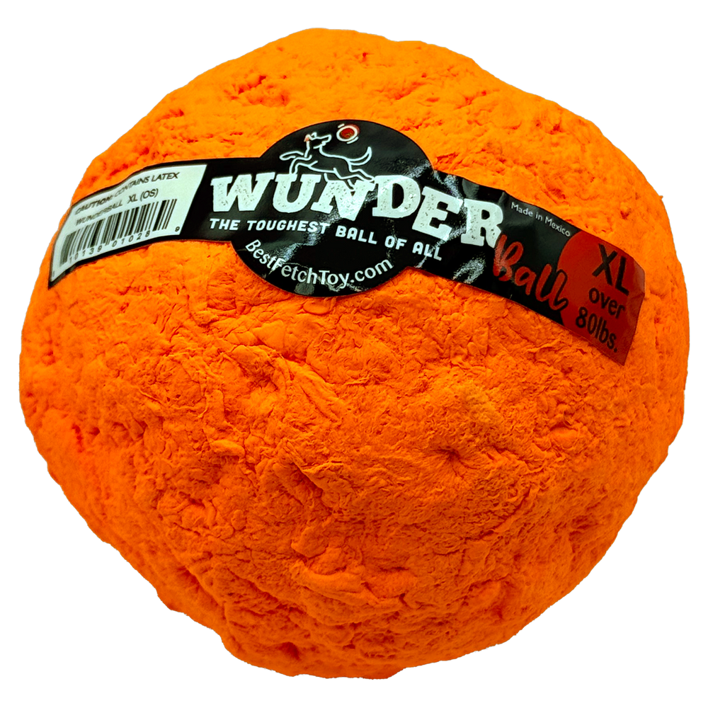 WUNDERball Natural Rubber Dog Ball – Durable Fetch Toy for Aggressive Chewers & Water Play