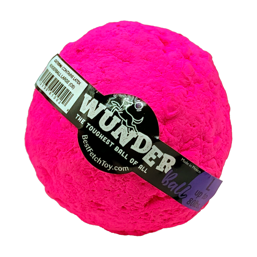 WUNDERball Natural Rubber Dog Ball – Durable Fetch Toy for Aggressive Chewers & Water Play