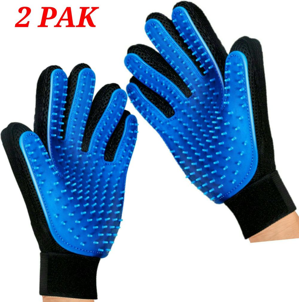 Mr. Peanut’s 2-Pack Pet Grooming Gloves with 259 Silicone Pins