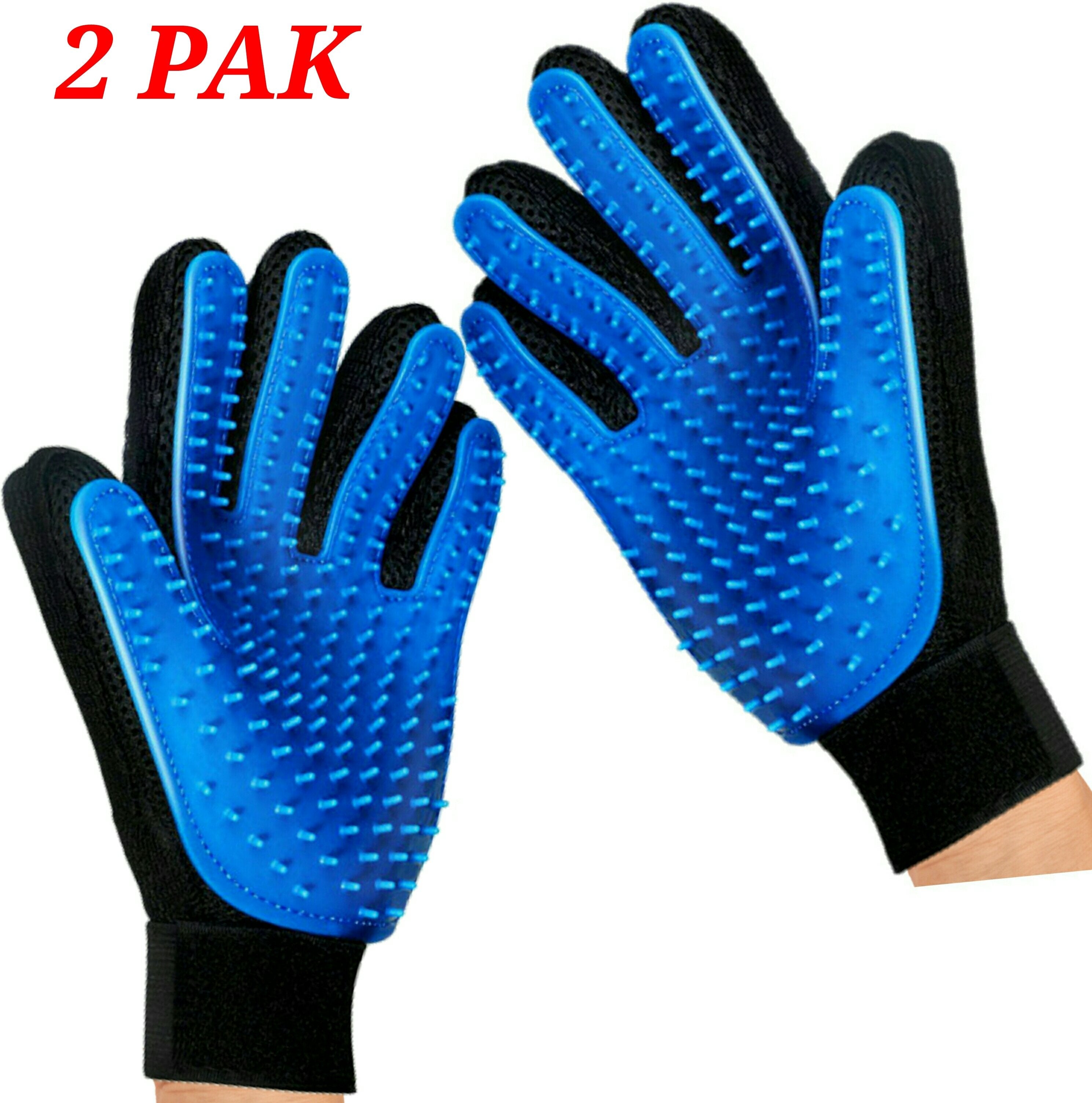 Mr. Peanut’s 2-Pack Pet Grooming Gloves with 259 Silicone Pins