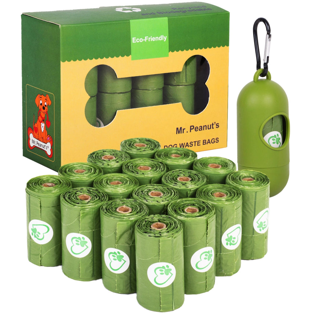 Mr. Peanut's XL Poop Bags – 160 Count | 13x11" Plant-Based, Biodegradable, Eco-Friendly Waste Bags for Large Dogs & Pooper Scoopers