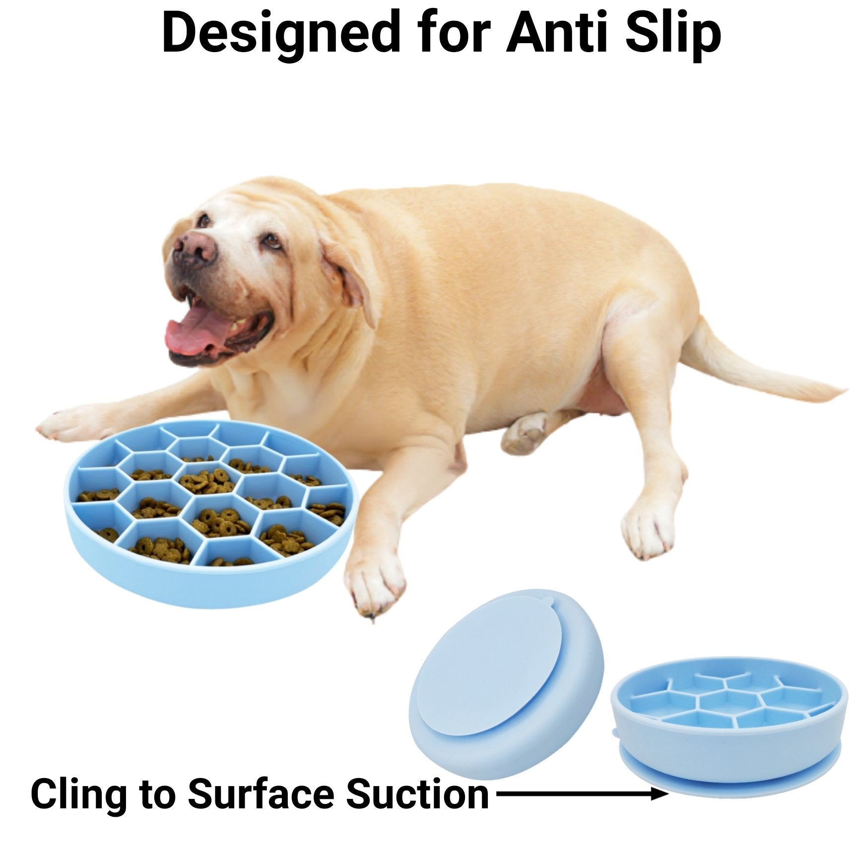 Mr. Peanut’s Slow Feeder Bowl 🐾 – Soft Silicone, Non-Slip & Vet-Approved!