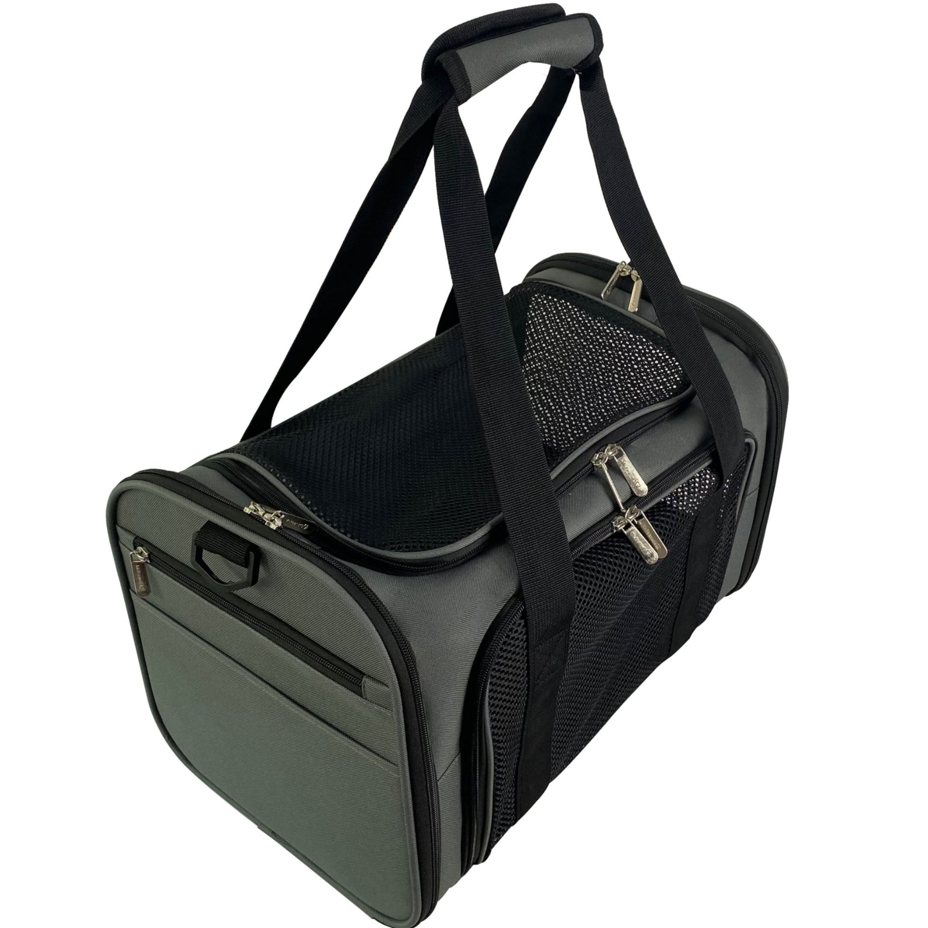 Mr. Peanut’s Silver Series Soft-Sided Pet Carrier – Airline Approved Travel Bag for Small Dogs & Cats