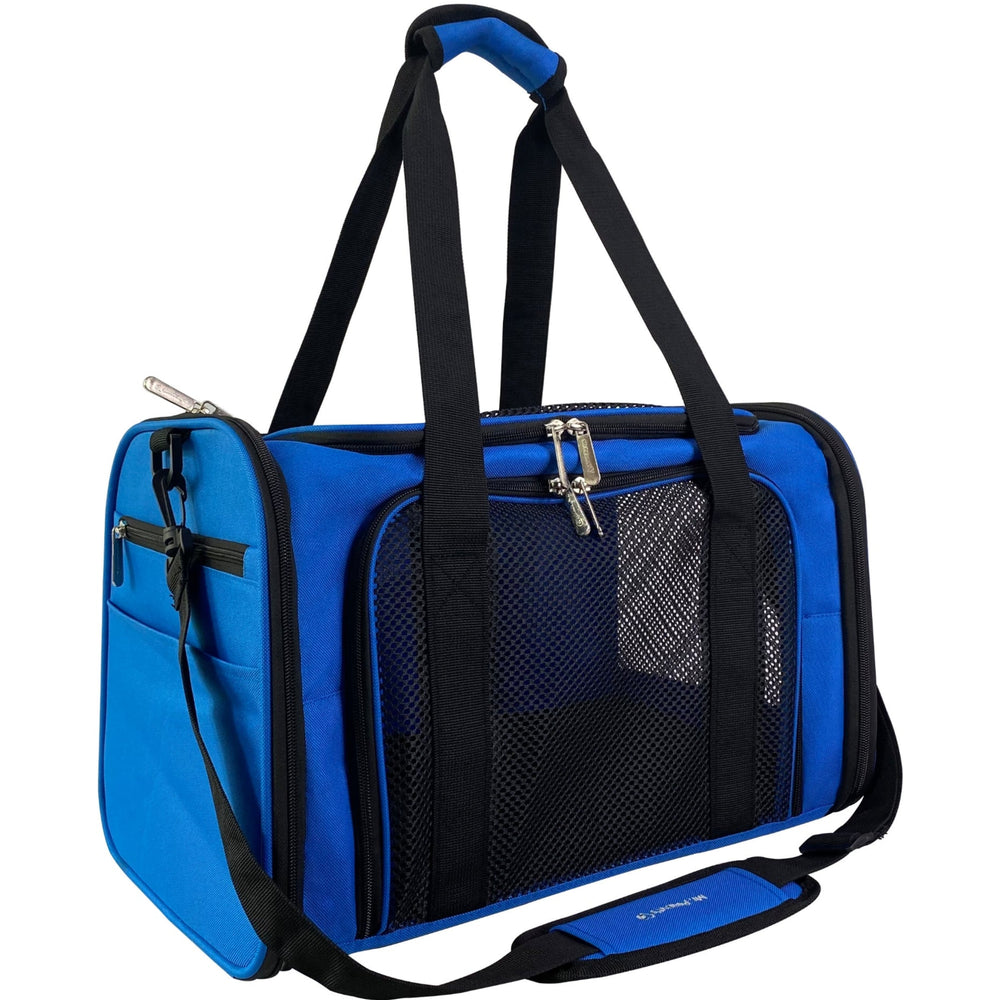 Mr. Peanut’s Silver Series Soft-Sided Pet Carrier – Airline Approved Travel Bag for Small Dogs & Cats