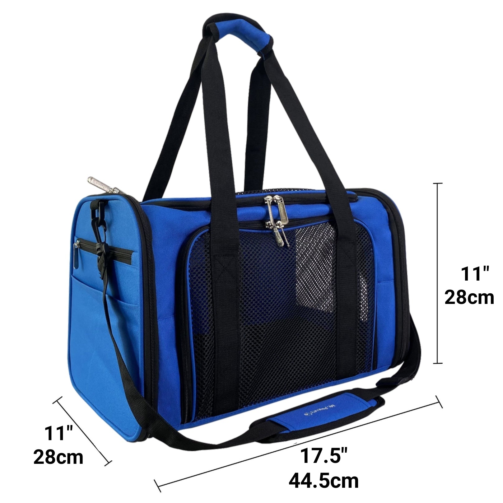 Mr. Peanut’s Silver Series Soft-Sided Pet Carrier – Airline Approved Travel Bag for Small Dogs & Cats