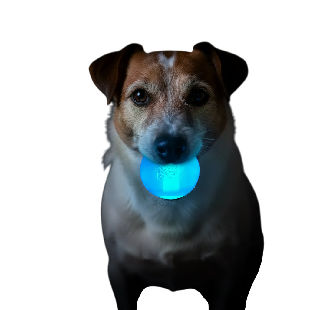 SodaPup Strobe Ball – Light-Up Floating Dog Ball for Night & Water Play