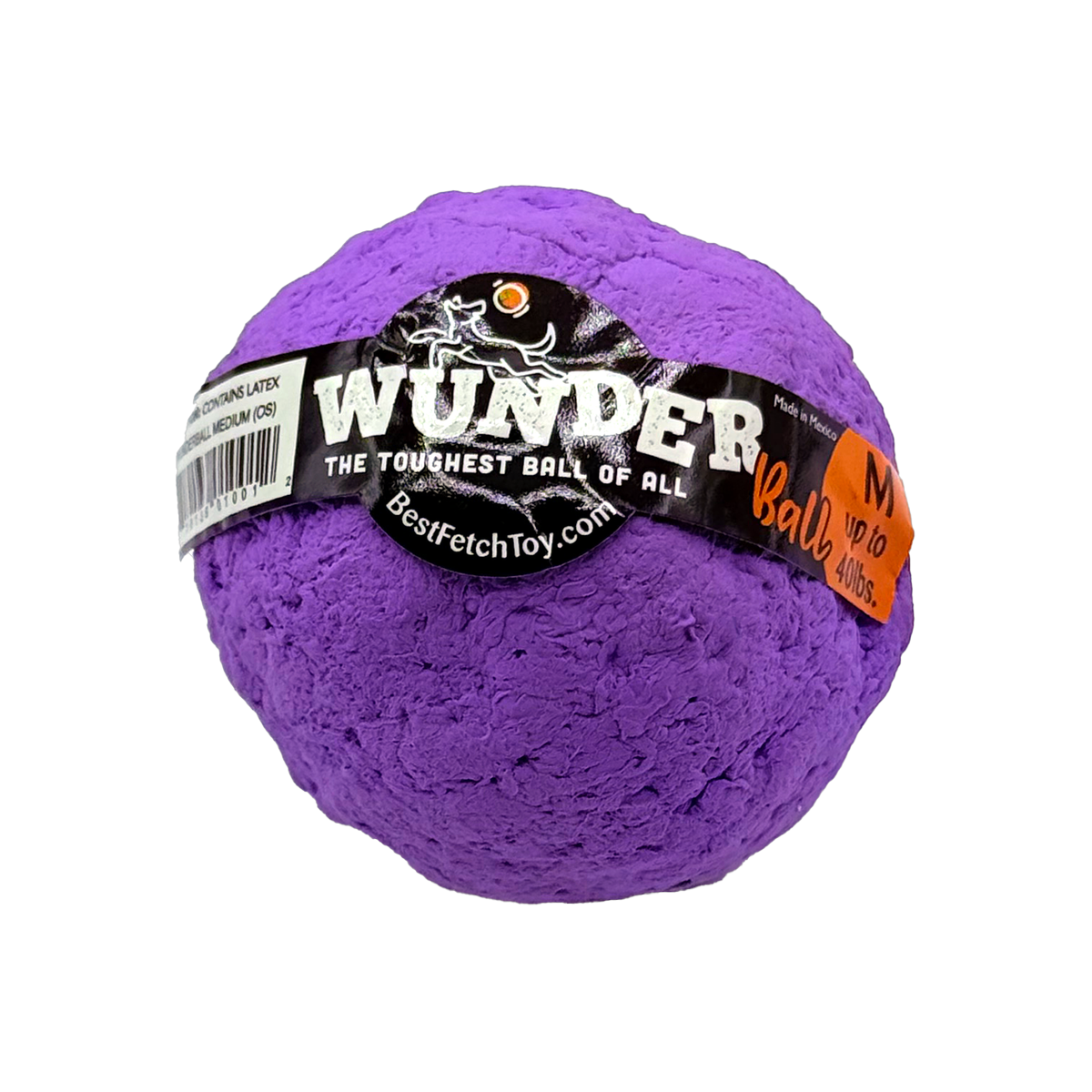 WUNDERball Natural Rubber Dog Ball – Durable Fetch Toy for Aggressive Chewers & Water Play